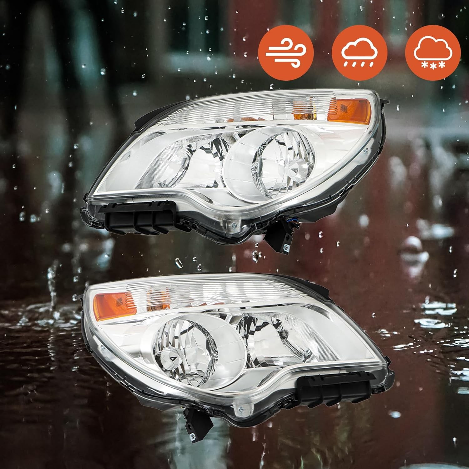 Headlight Assembly Replacement for Chevy Equinox 2011-2015 Headlights w/o