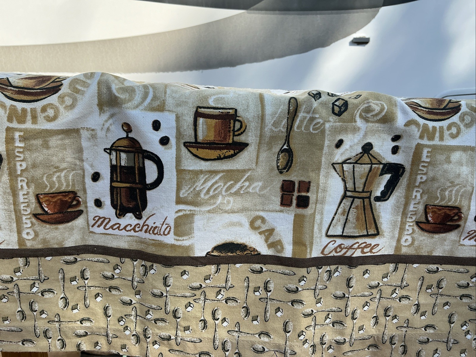 Better Homes & Gardens Coffee Drink Cafe Window Kitchen Valance 60 x 13″ A41