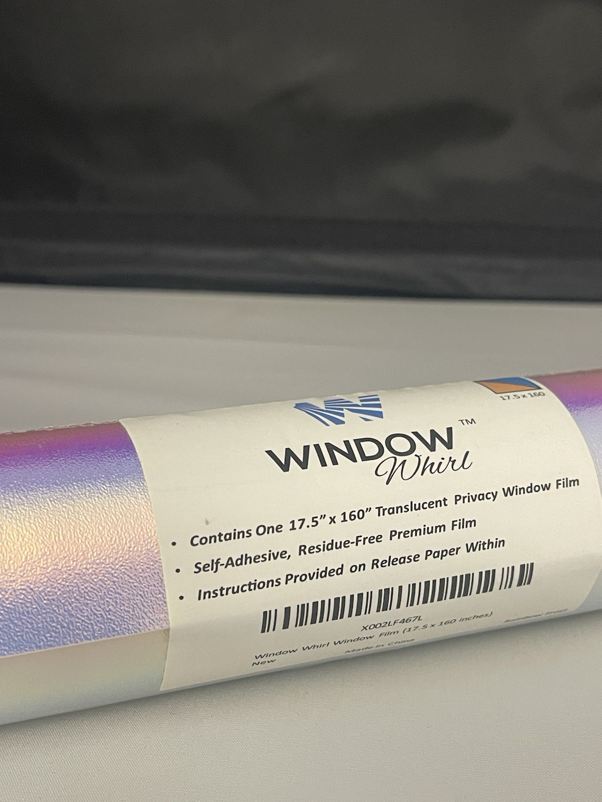 Privacy Window Translucent Glass Cover Film Home Sticker 2 Rolls 17.5×160