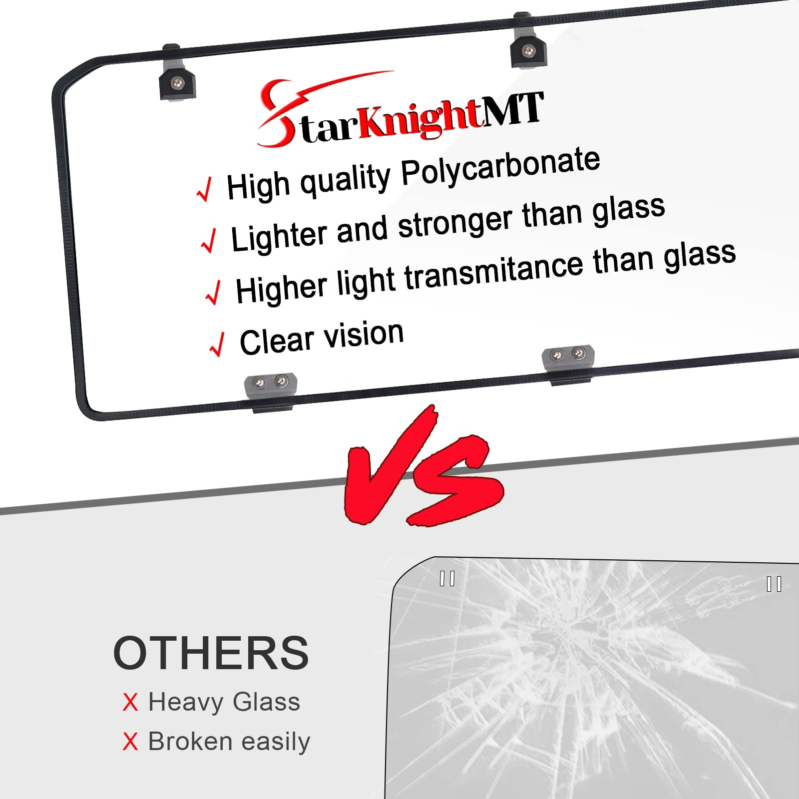 StarknightMT Rear Window For Ranger Midsize 570 500 – UV-proof Clear, Clear