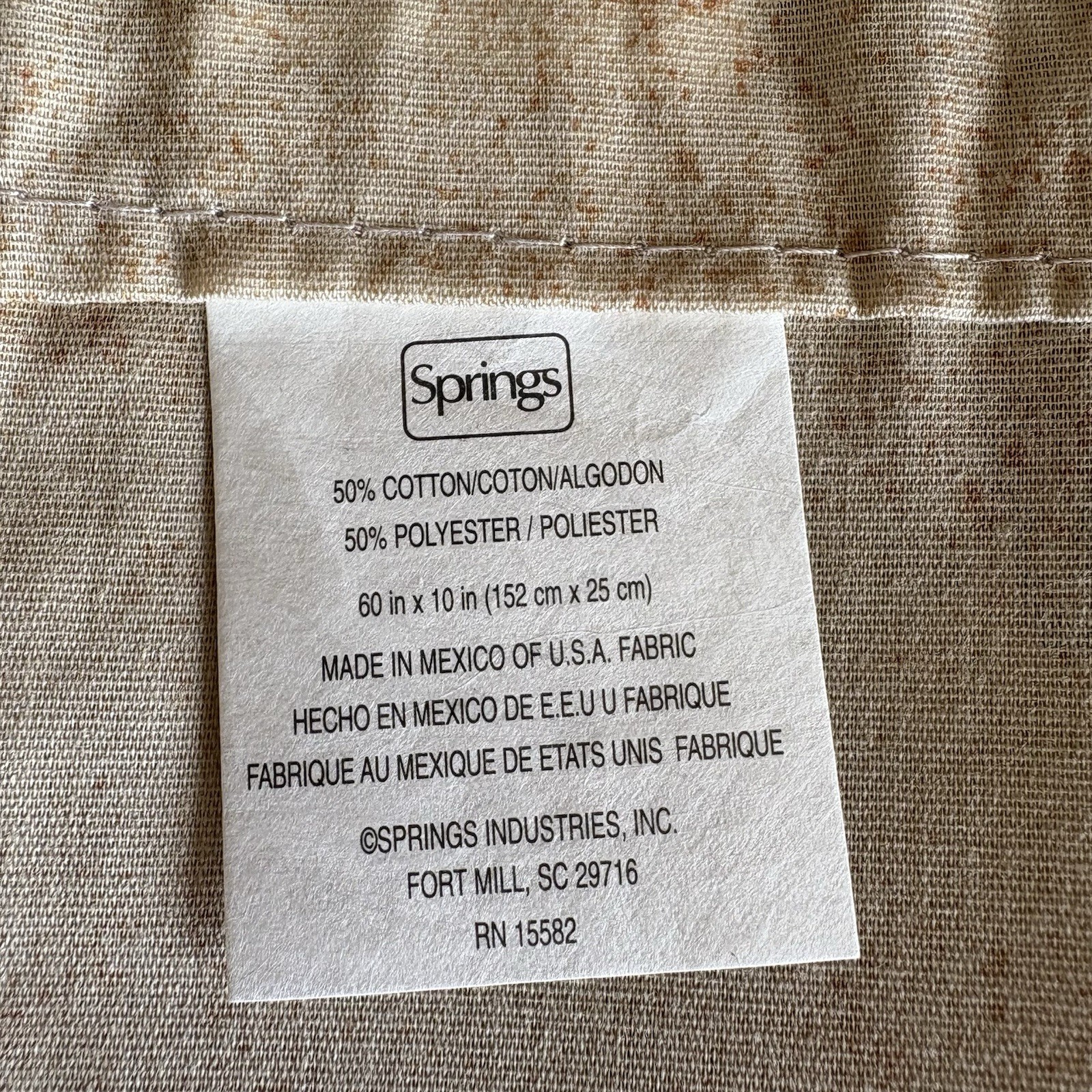 Kokopelli 3 Piece Window Treatment Tiers And Valance 60” Wide Window Vintage