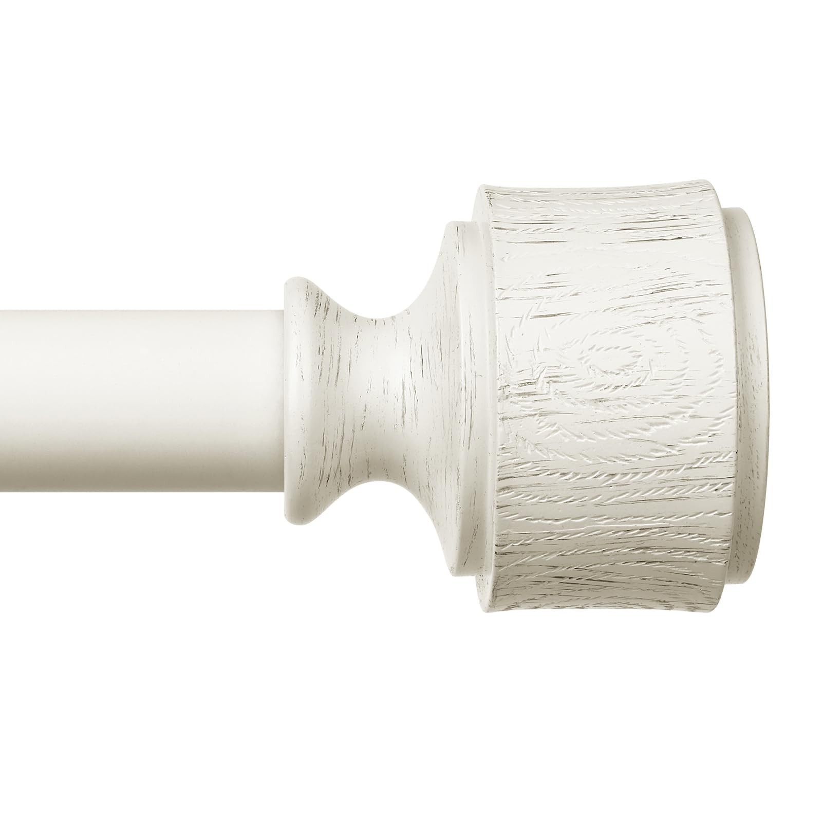 Antique White Curtain Rod, 36-91 Inch, 1 Inch Adjustable Rod | Farmhouse Rust…