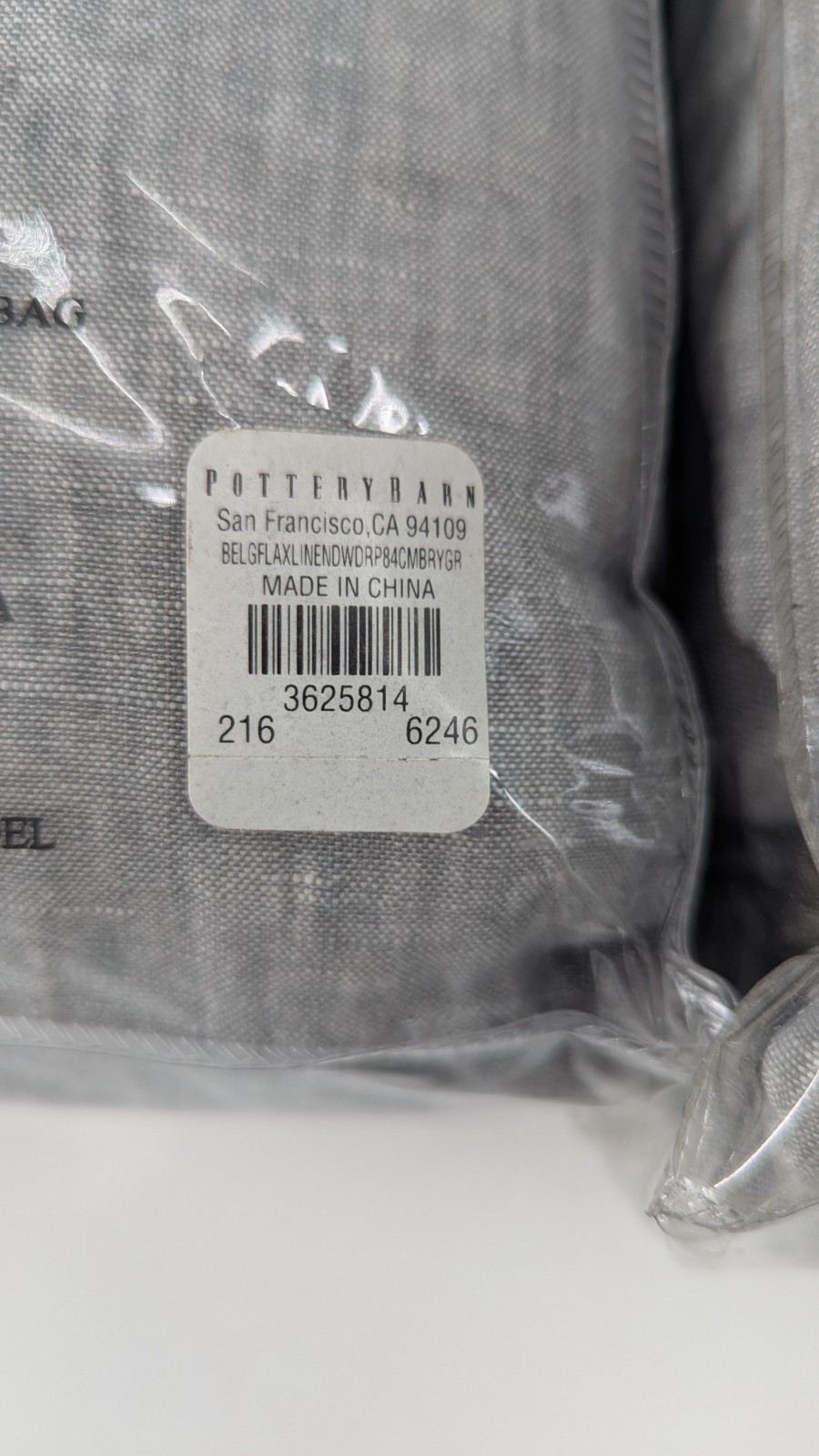 Pottery Barn Belgian Flax Linen Curtain Panels Set of 2 Chambray Gray 100×84