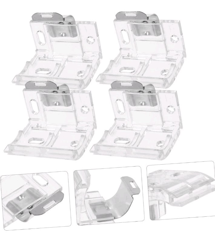 Set Of 4 Blinds Mounting Brackets Support Clip For Headrail Easy Installation