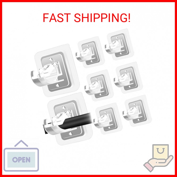 Codoule Self Adhesive No Drill Adjustable Curtain Rod Holder Hooks Brackets, Nai