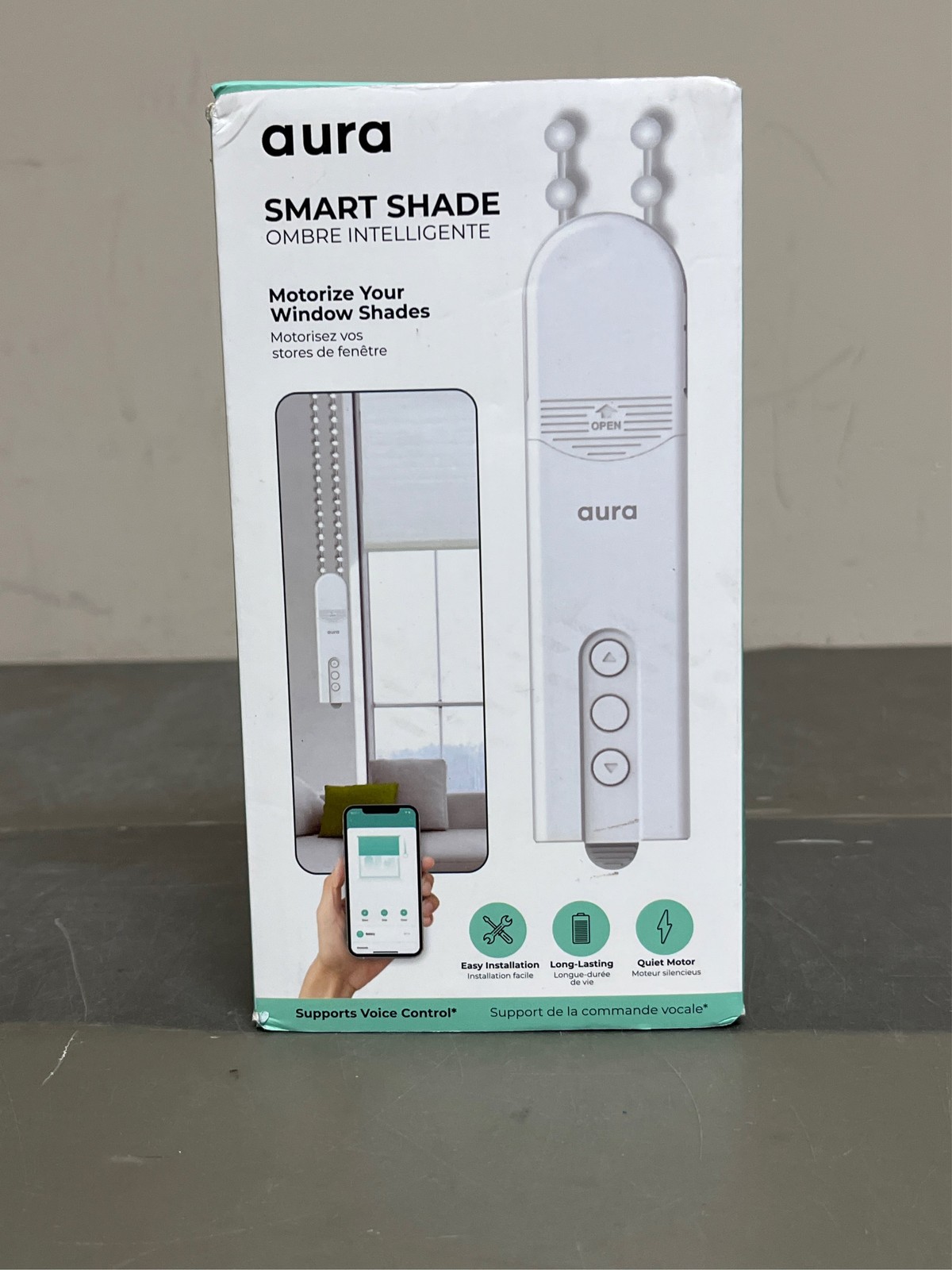 Aura Roller Smart Shade Driver, Remote Control & WiFi Dongle | Automate Existing