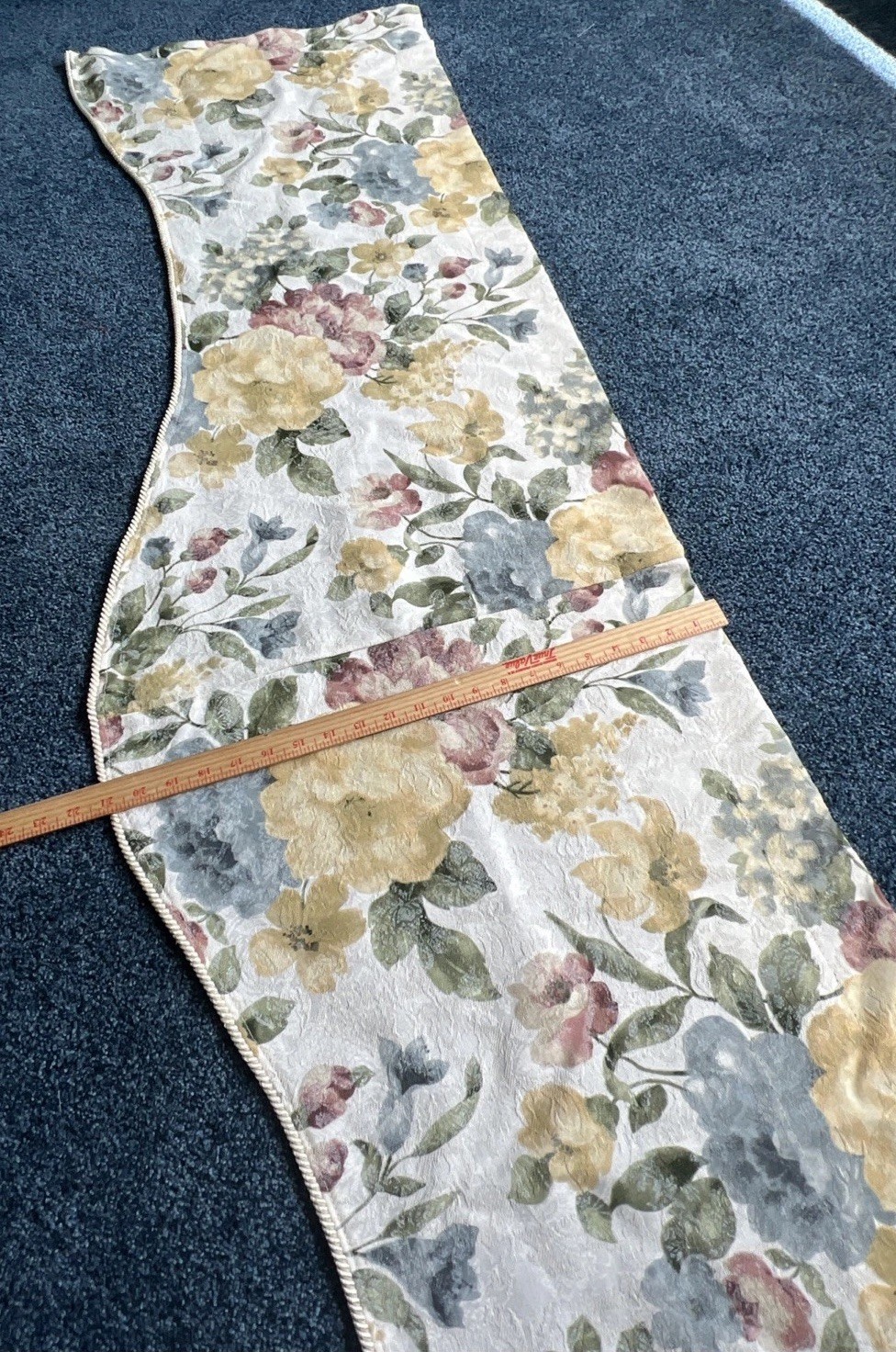 VTG Burlington Window Valance 82”x21” Textured Braided Piping Edge Elegant ￼