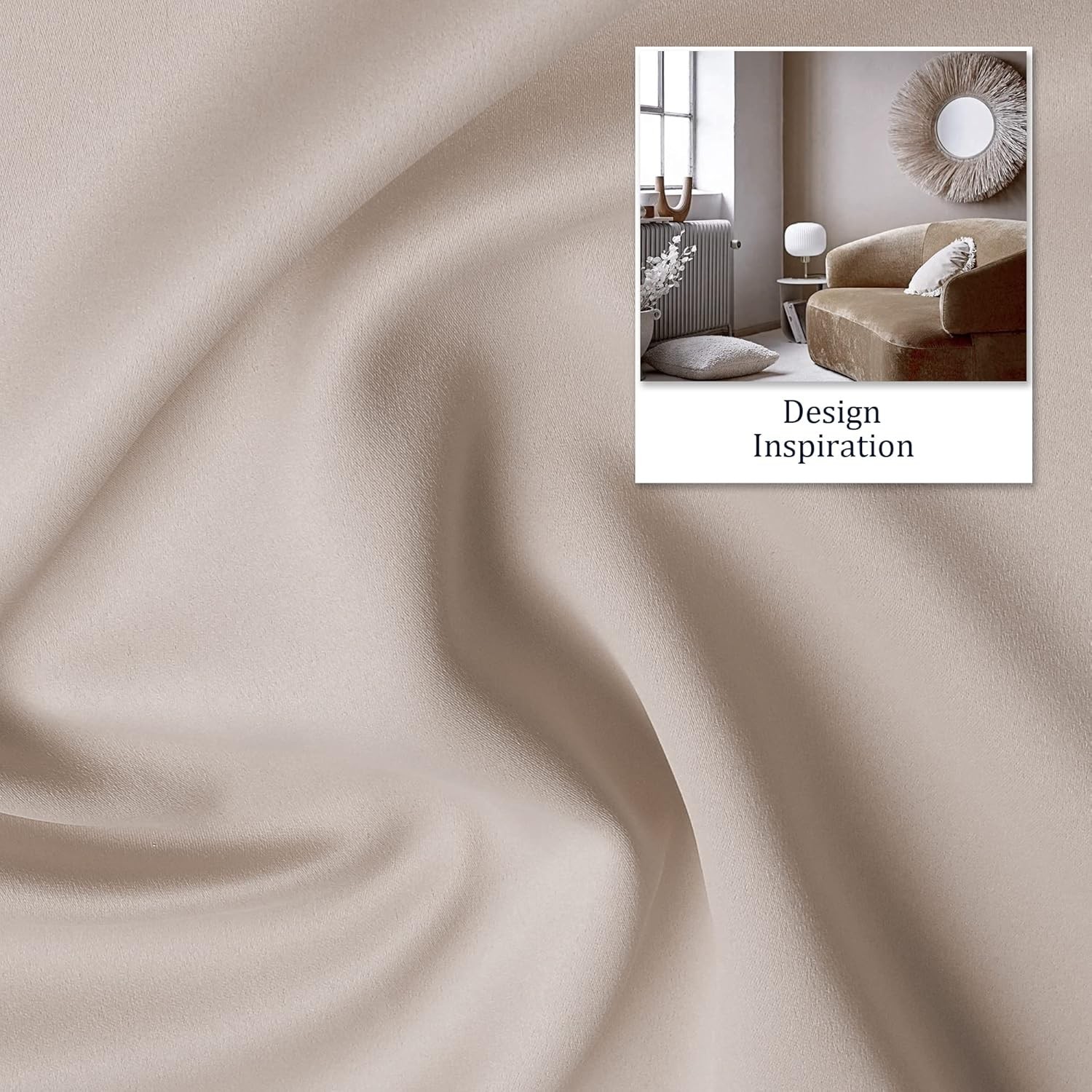 Curtains 90 Inches Long 2 Panels Set Extra Wide 60 Inches Warm Taupe – Nursery