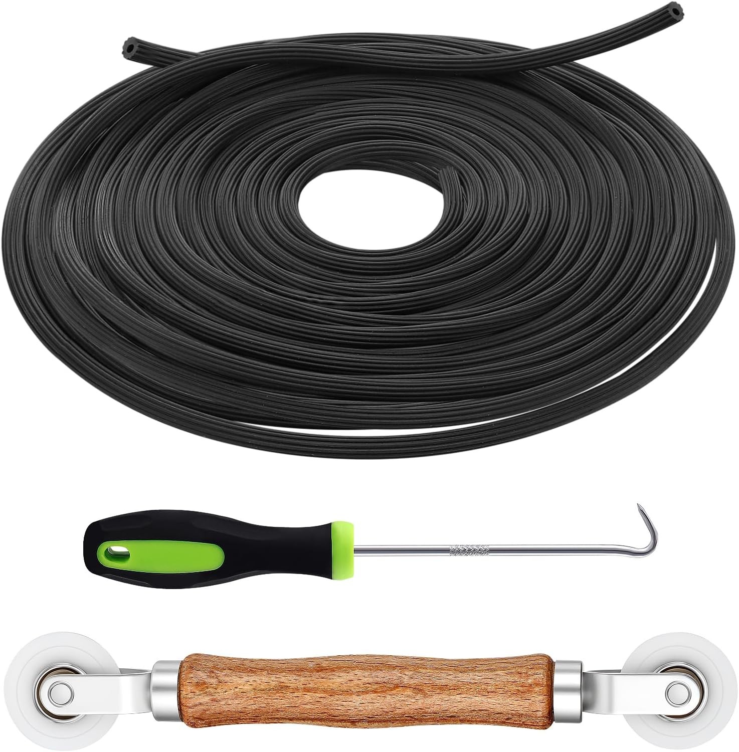 Screen Repair Kit – 3 in 1 Screen Tools Including Roller, 0.14in x 32.8ft