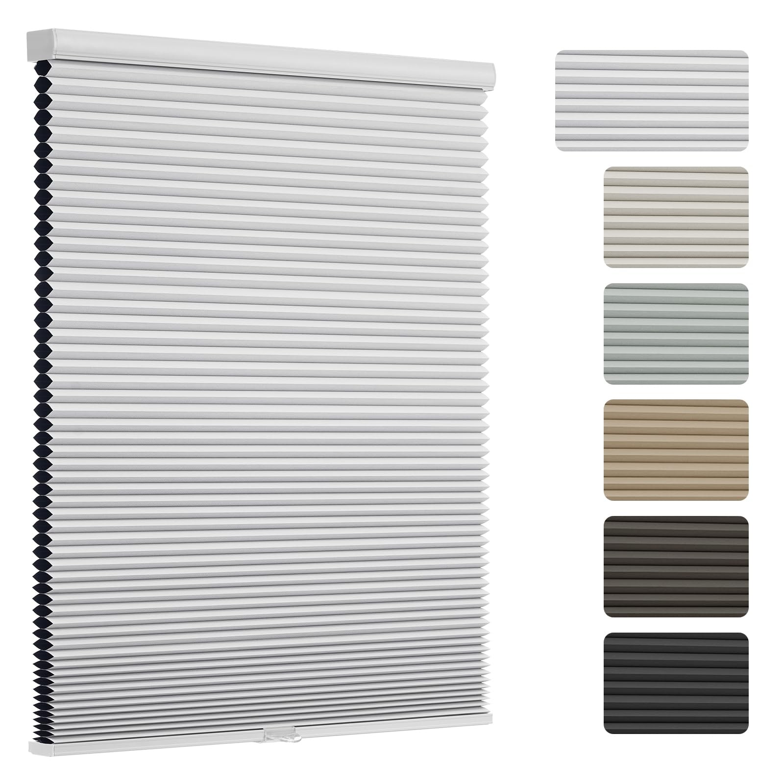 Changshade Blackout White 27×72 Inch Cellular Shades