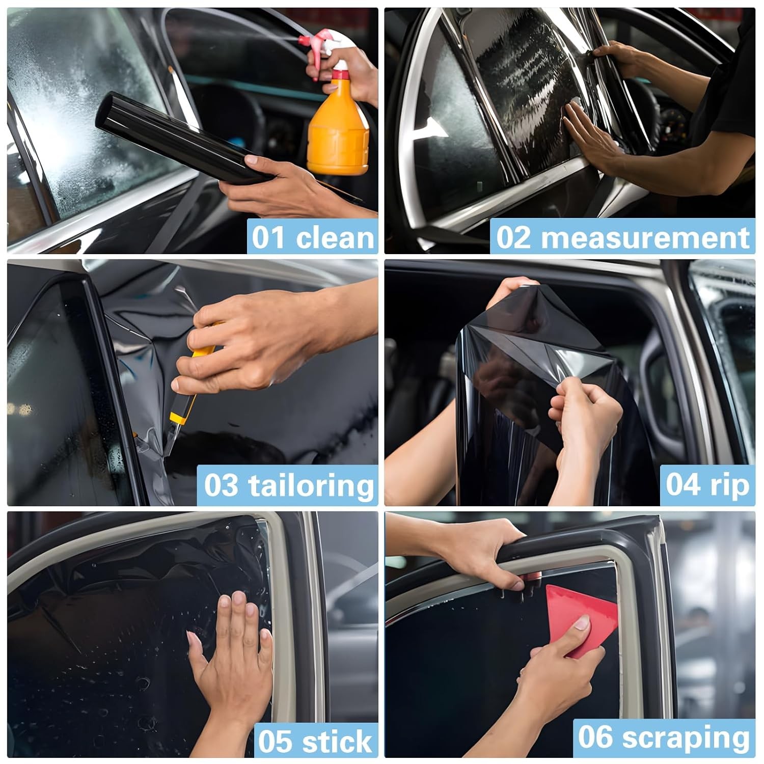 Ceramic Window Tint Film for Cars 5% VLT 20in x 10Ft UV Protection Blocker