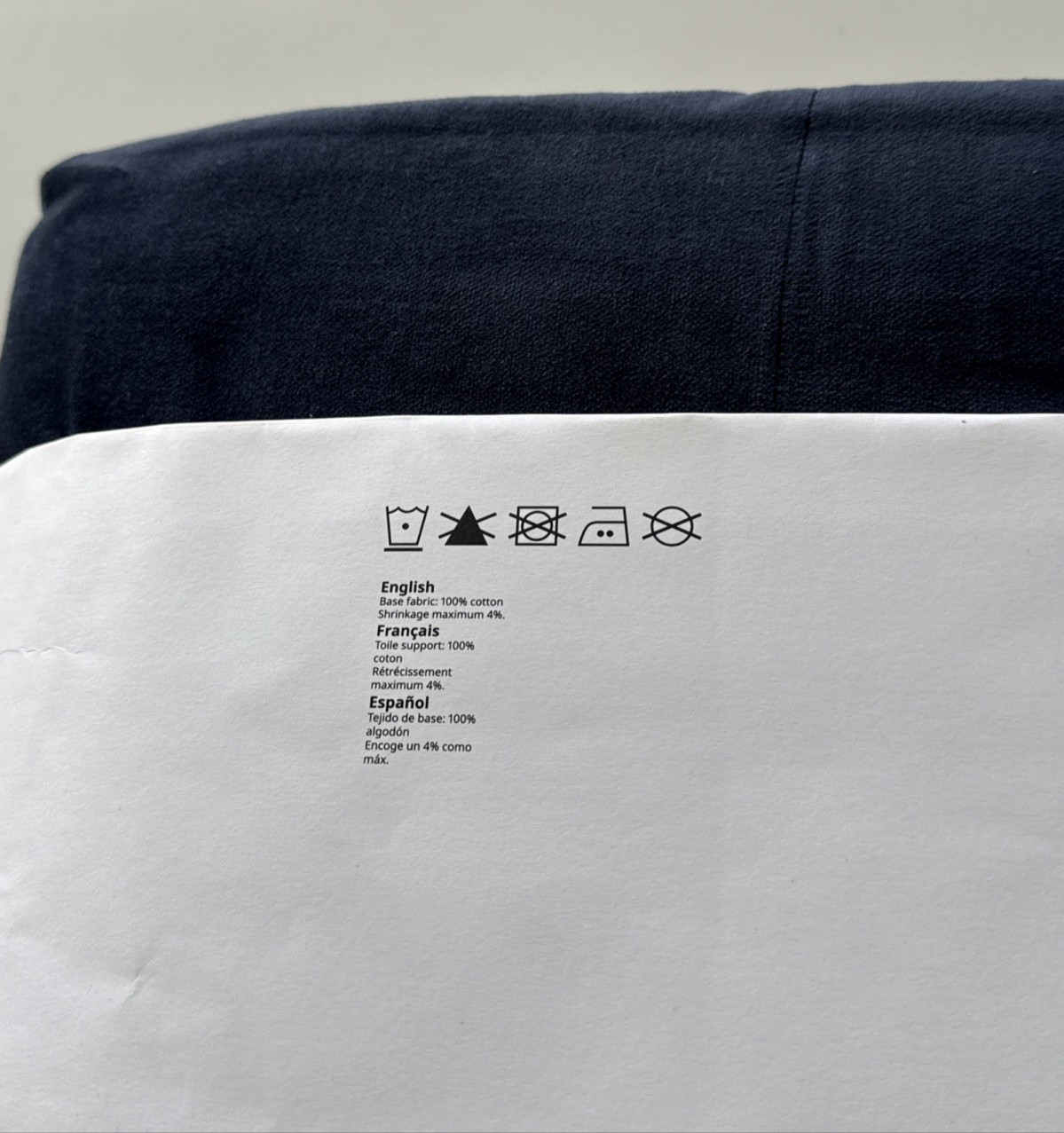 IKEA Sanela Velvet Curtains 2 Panels (1 pair) 100% Cotton Dark Blue 55″ x 84″