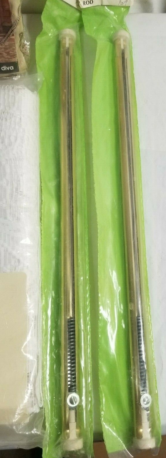 NIP Vintage WINDOW DRESSINGS Junk Drawer Lot FASHIONS, VALANCE, RODS jd#13
