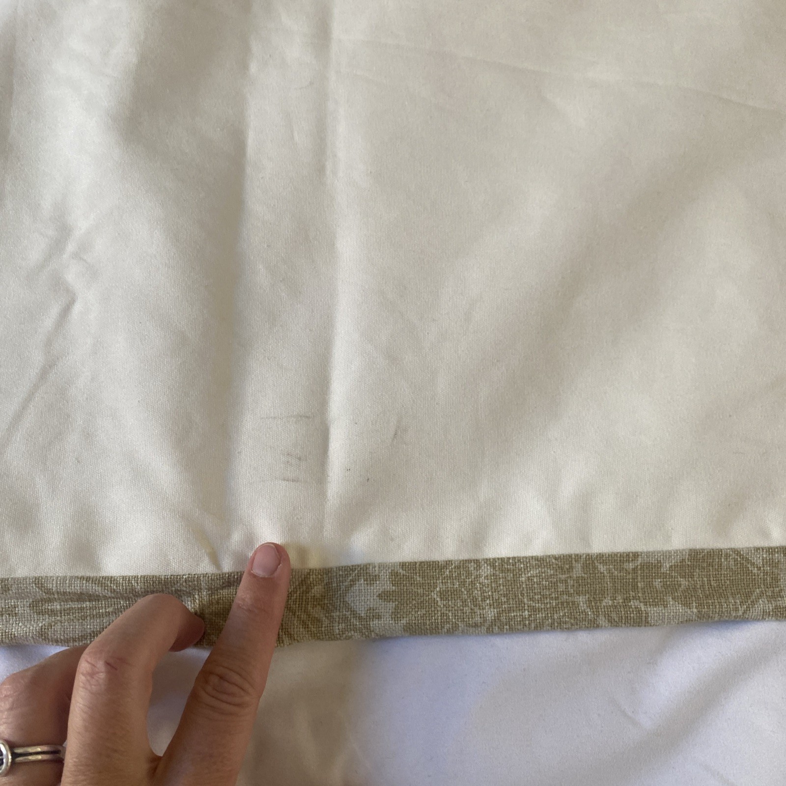 Single Panel Thick Blackout Curtain Green Toile Paisley 51 X 68 inches
