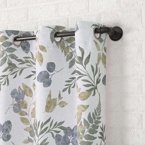 Remi Floral Leaf Print Blackout Grommet 40″W x 84″L (Pack of 1) Multi Color