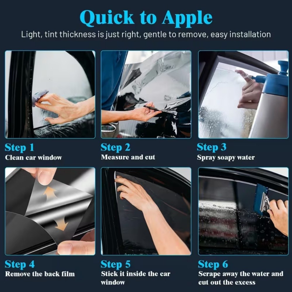 20″x16FT 5%/35% VLT Window Tint Film VLT UV Car Home Office Roll Heat Protection