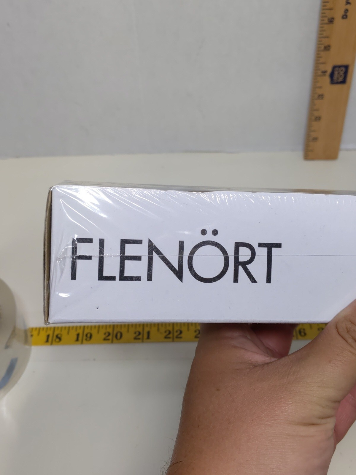 IKEA FLENORT Curtain Holdbacks Silver Flower Design Set of 4 New in Box