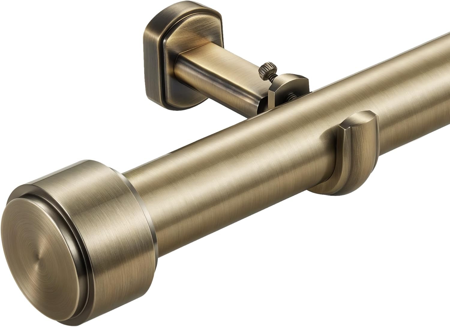 Heavy Duty Curtain Rods,1 1/4″ Large Diameter Premium Nonadjustable Curtain