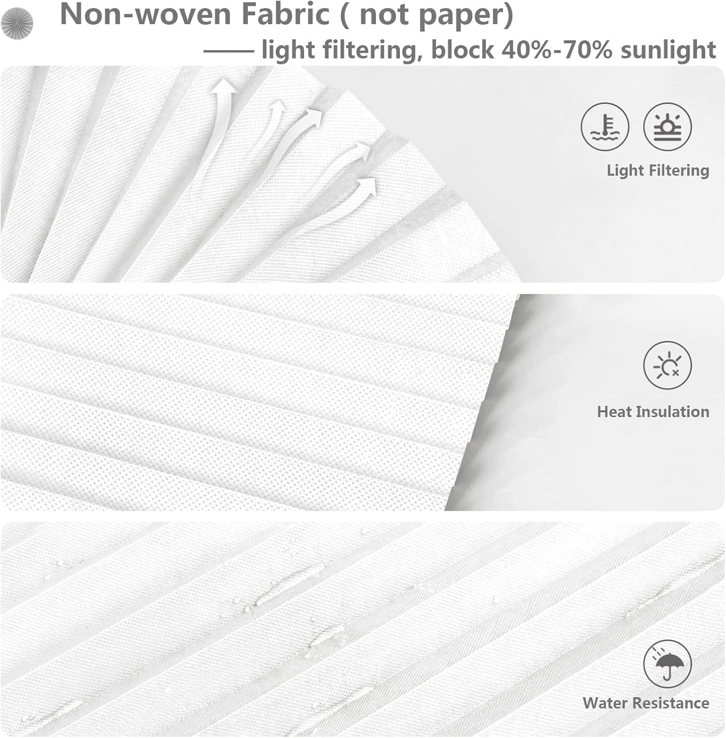 Window Blinds Cordless No Drill Cut to Size Clip on Stick on Self Adhesive Tempo