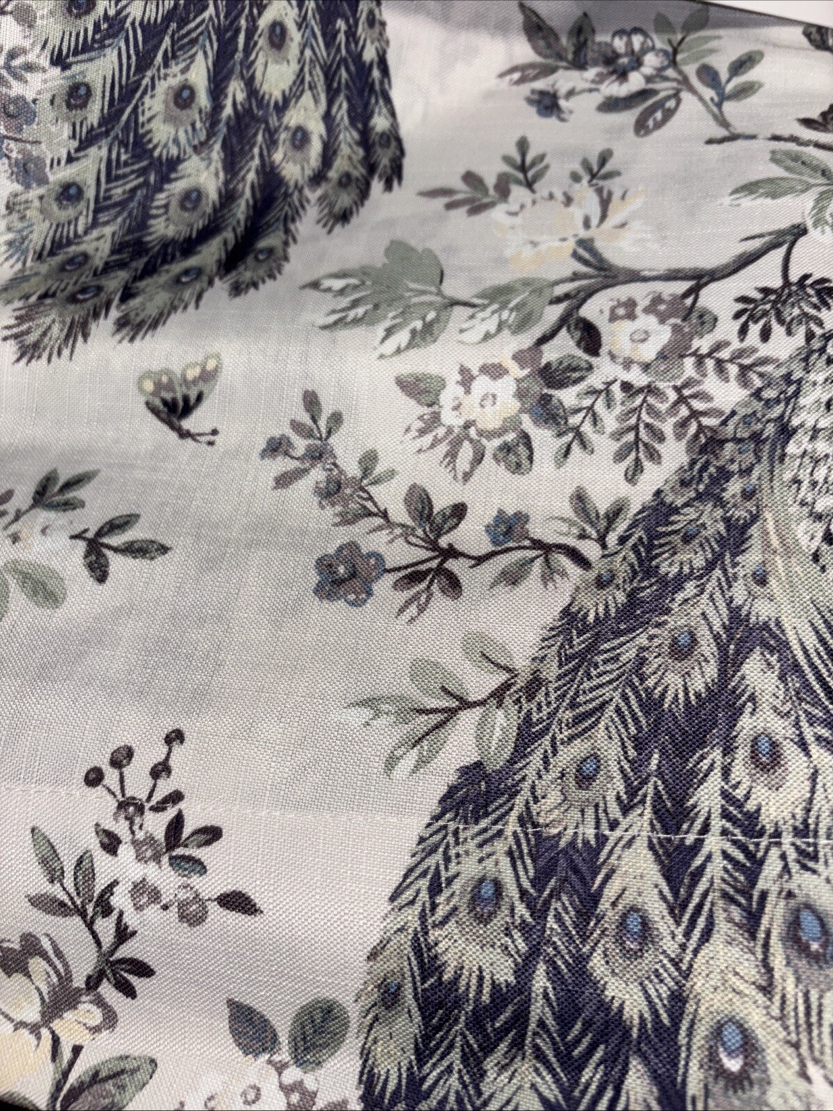 2 Laura Ashley Belvedere Peacock Blue Green Window Curtains Panel Drapes 38×96