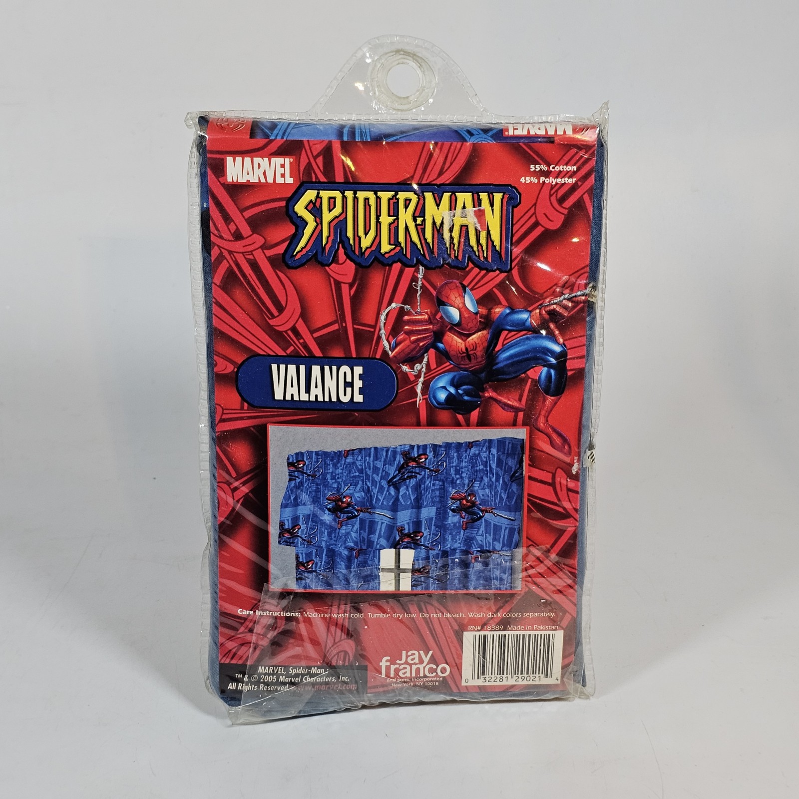 2005 Marvel Spider-Man Kids Window Valance Jay Franco NEW