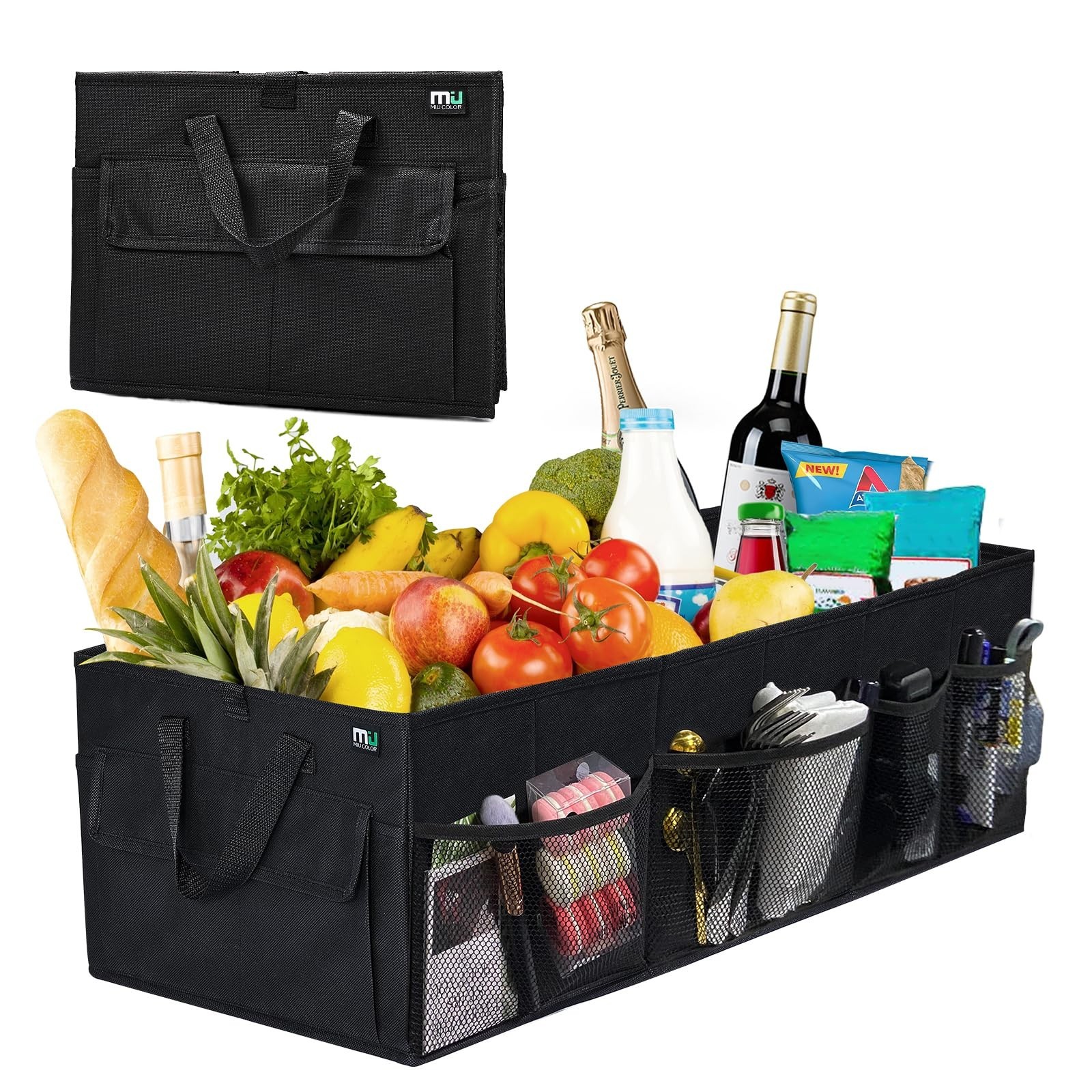 MIU COLOR Trunk Organizer for Car, Car Organizer, 12 Pockets Trunk Organizer …