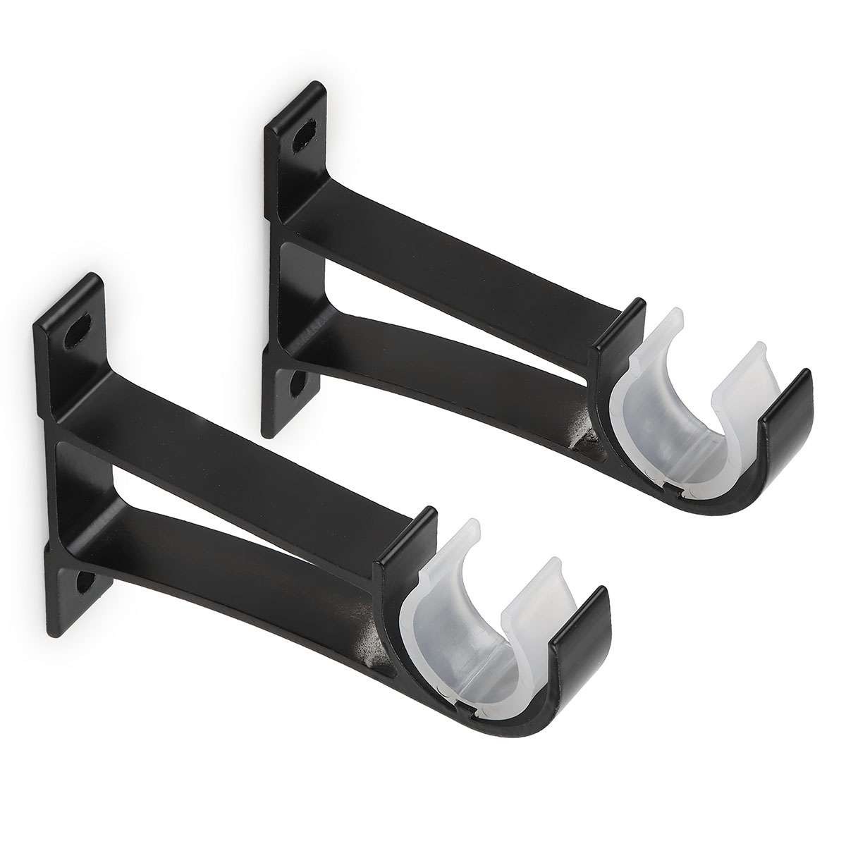 2/4/6 Aluminum Alloy Single Curtain Rod Brackets Window Wall Holders for Drapery