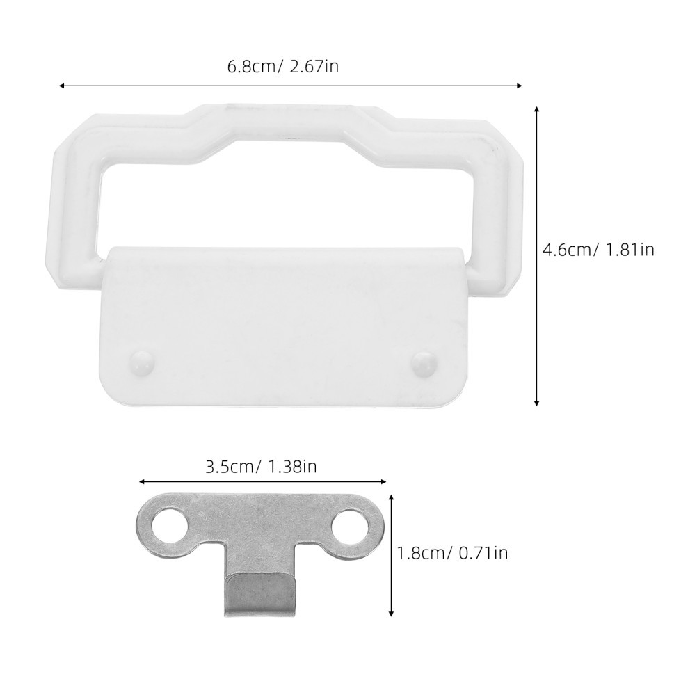 1 Set Durable Plastic Roller Shutter Handle with Curtain Clamp for Fresh Food