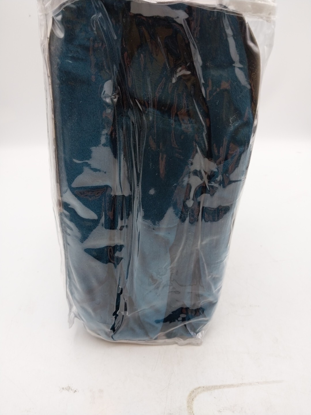 Eclipse Blackout Rod Pocket Panel Curtain Harper Velvet Teal 50 x 108in