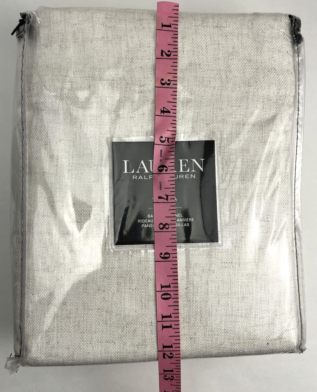 New Lauren Ralph Lauren Back Tab Curtain Panel Vienna Linen 1-54×108″ Panel