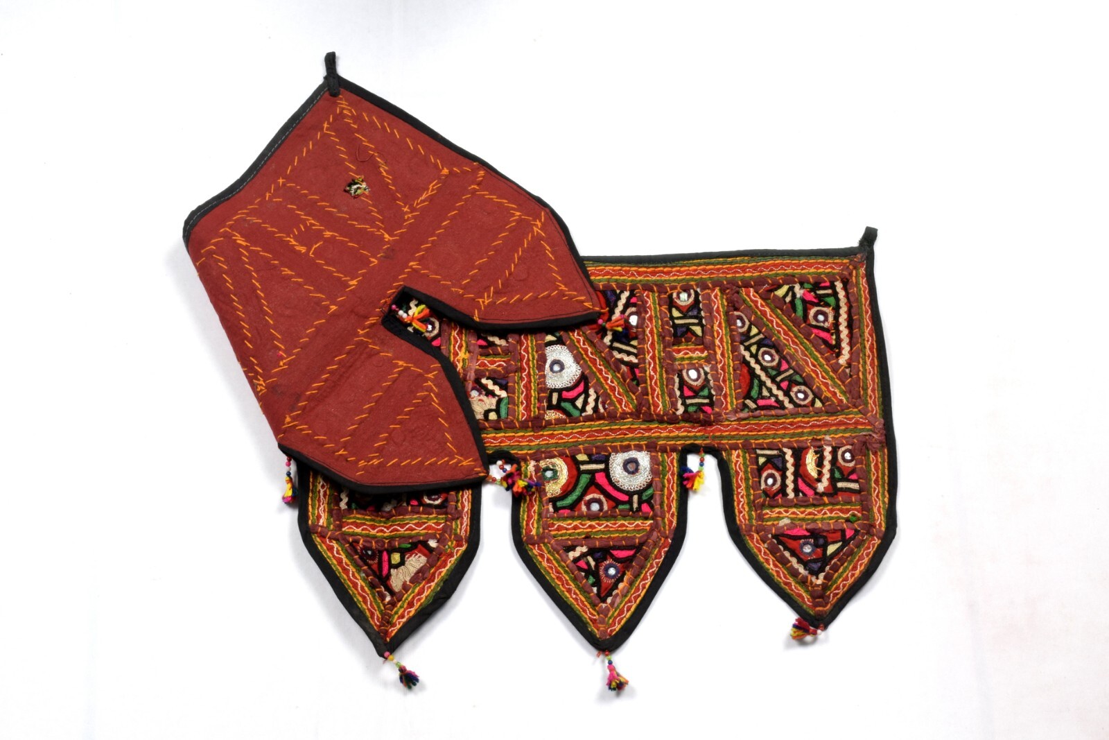 Old Patch Work Door Valance Indian Handmade Festive occasion Decor Toran i17-409