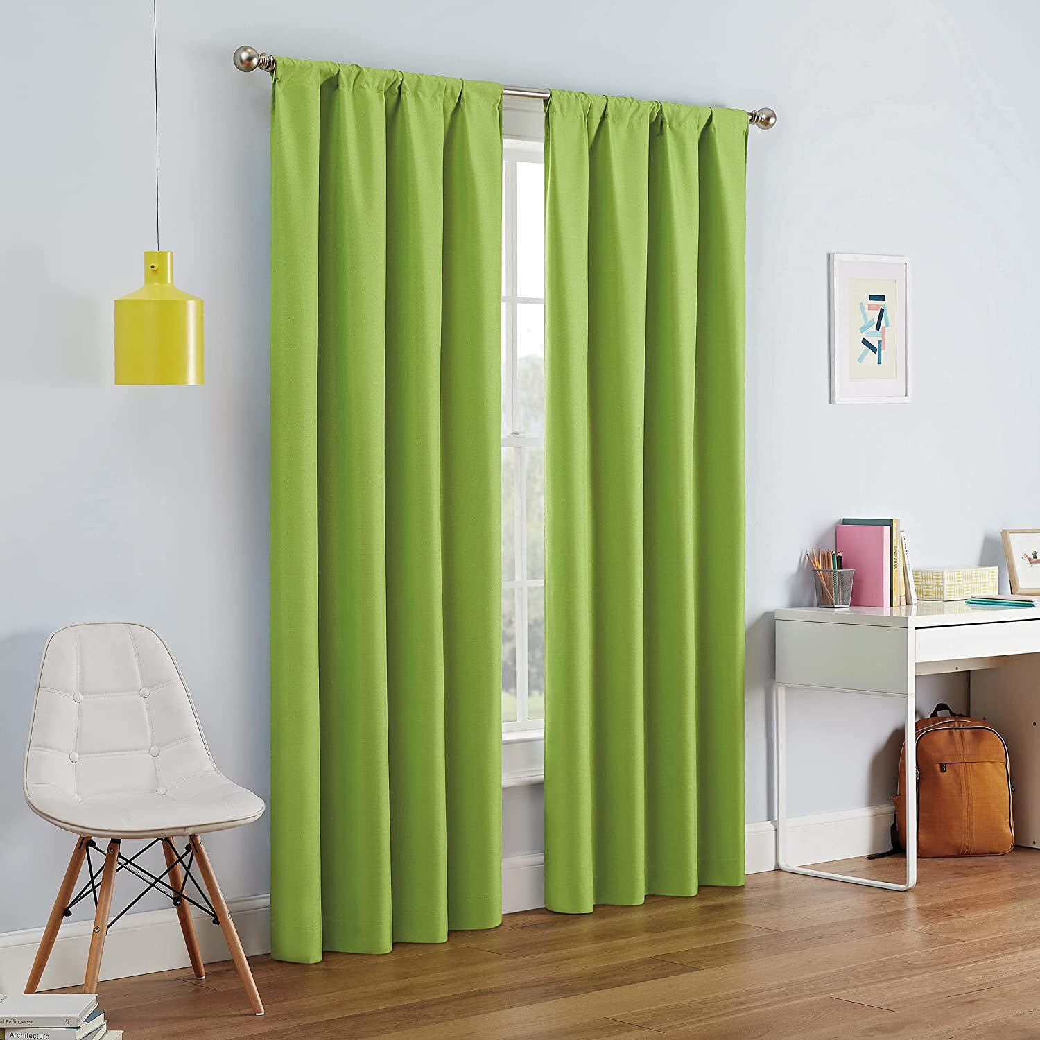 2 Panel Curtains Blackout Room Darkening Grommet 54×95″ each Panel