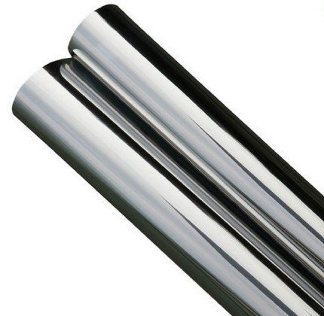 Silver Black one way mirror 5% Window Tint Film Auto Residential Intersolar®