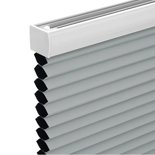 Cordless Cellular Shades, Blackout Honeycomb Shades 33″W x 72″H Blackout-grey