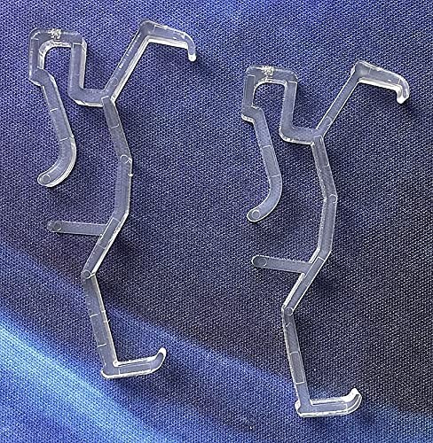 Valance Clips 10pcs 2.5inch Clear Plastic Hidden Retainer 2.5inch,