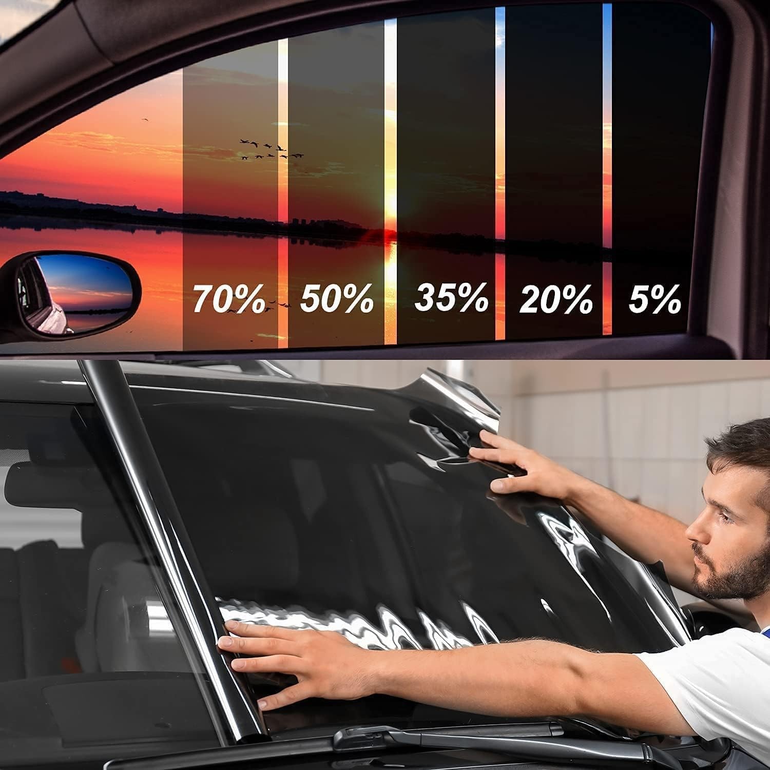Professional 5% VLT Ceramic Car Window Tint Roll 20in x 10ft UV IR Block