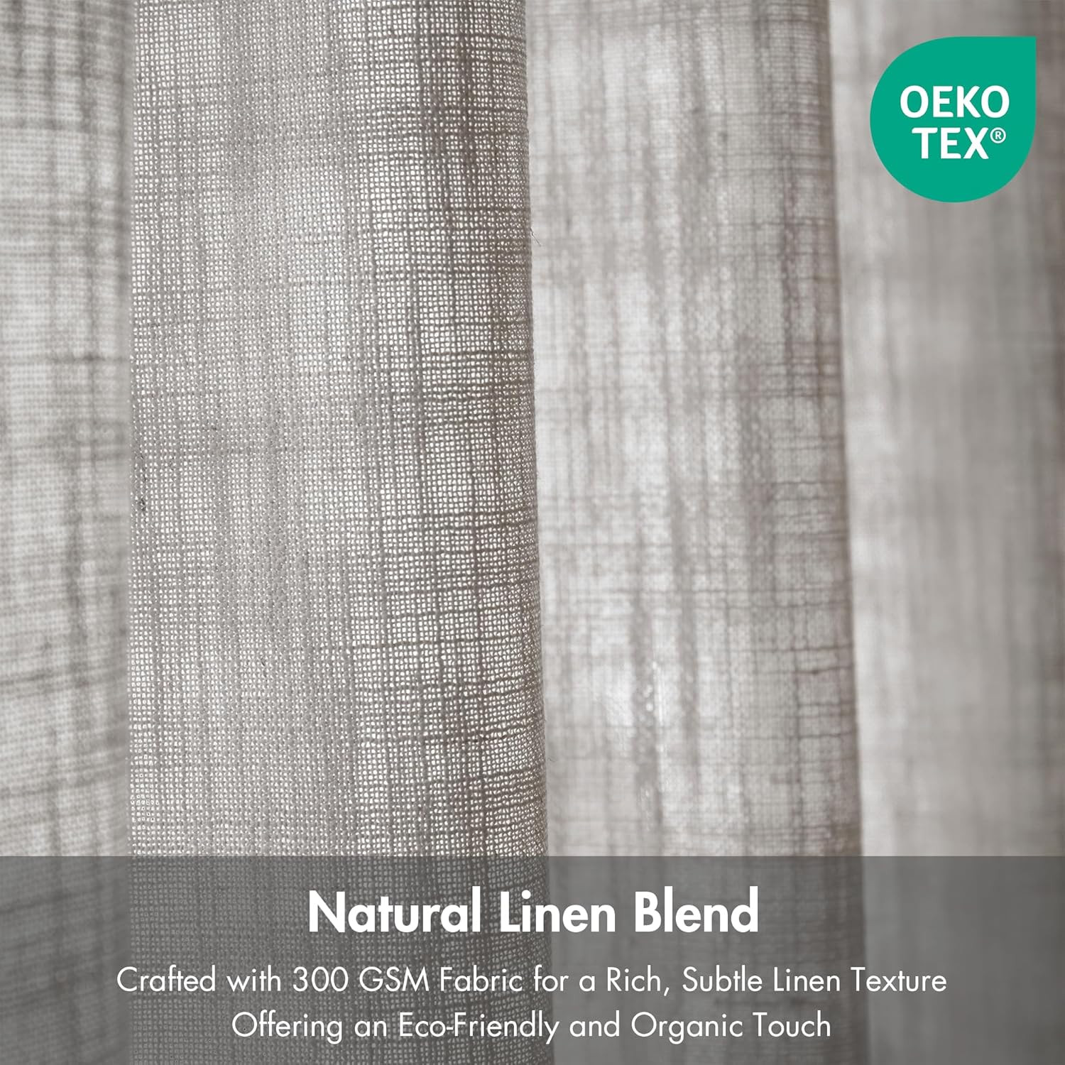 Emery Grey Pinch Pleated Curtains, Soft Light Filtering Drapes, 40″x84″ – 2 Pack