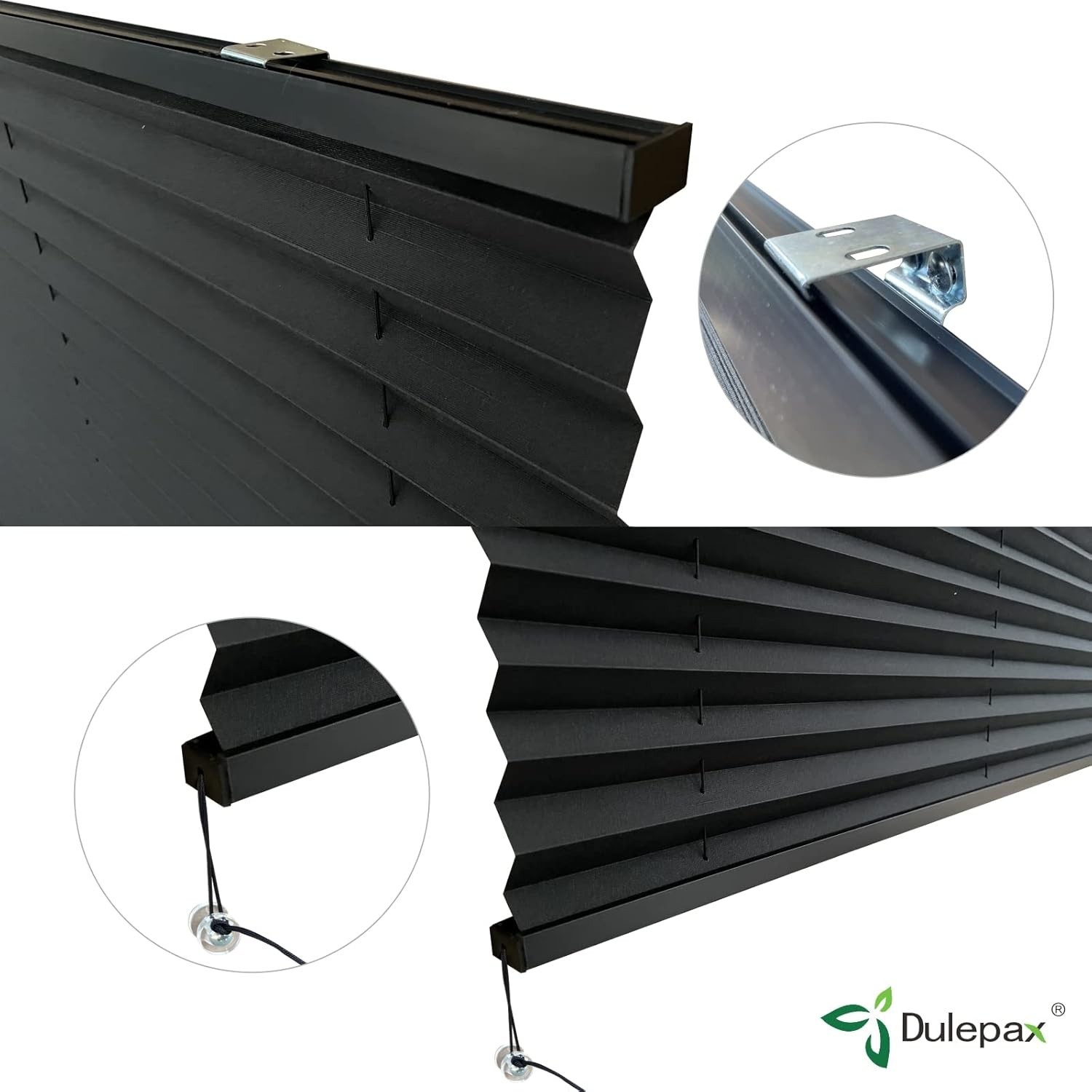 RV Blinds,Rv Pleated Shades,Rv Blinds Pleated Shades, 32″ W X 24″ L Black RV Win