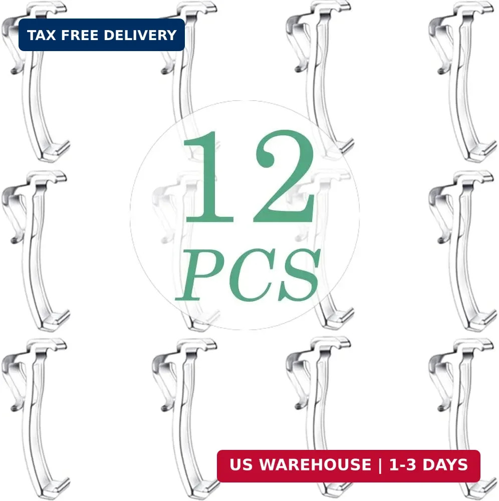 2.5 Inch Valance Clips for Horizontal Blind Valance (12 Pieces)