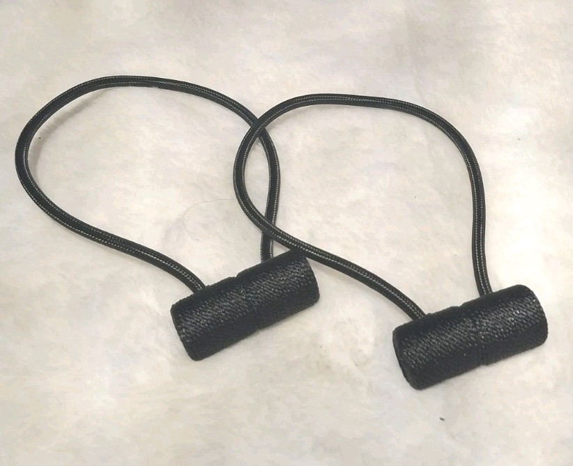 2pc Black Nylon Curtain/Drapes Strong Magnetic Tieback Holders ▪︎ Home Travel RV