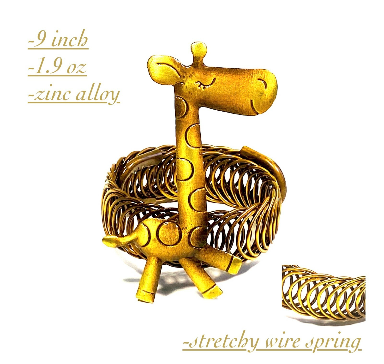 QStyle Curtain holdbacks Metal tiebacks Giraffe Holders 2 Pieces