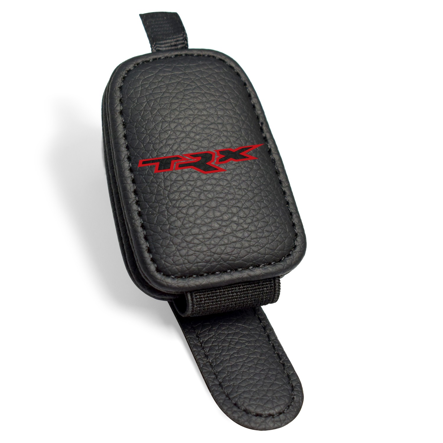 RAM 1500 TRX Rectangle Black Leather Magnetic Sunglass Sun Visor Holder