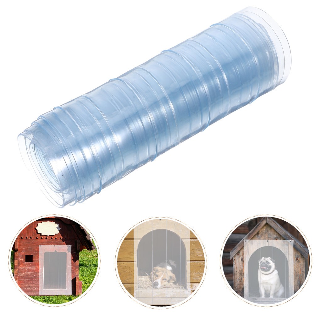 Transparent Dog Door Flap Replacement Plastic Strip Kennel House