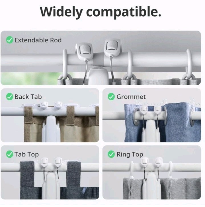 SwitchBot Curtain 3 Automatic Curtain Opener Bluetooth Remote Smart Control