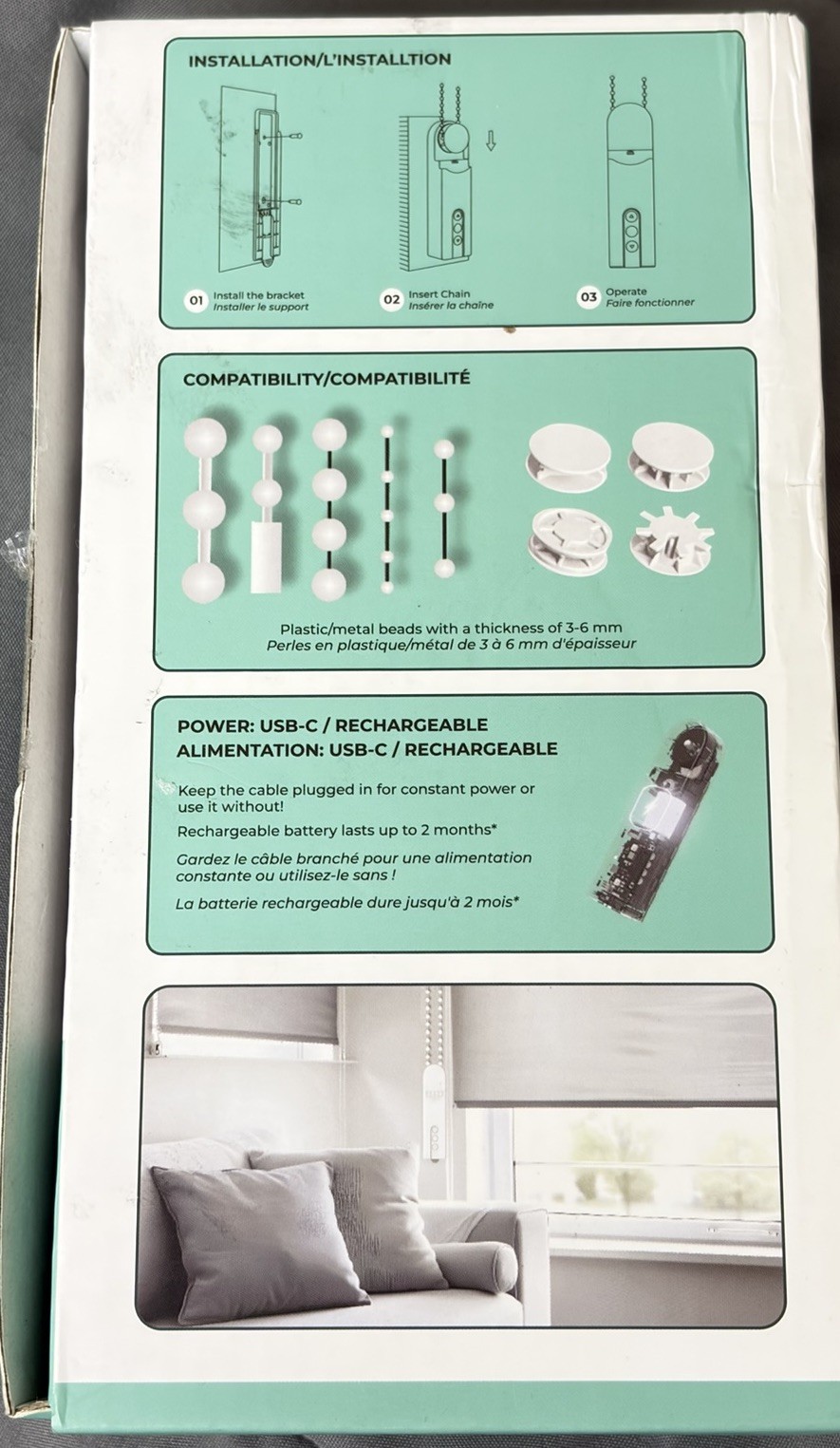 Aura Roller Smart Shade Driver | Automate Existing Blinds | Works with Beaded…