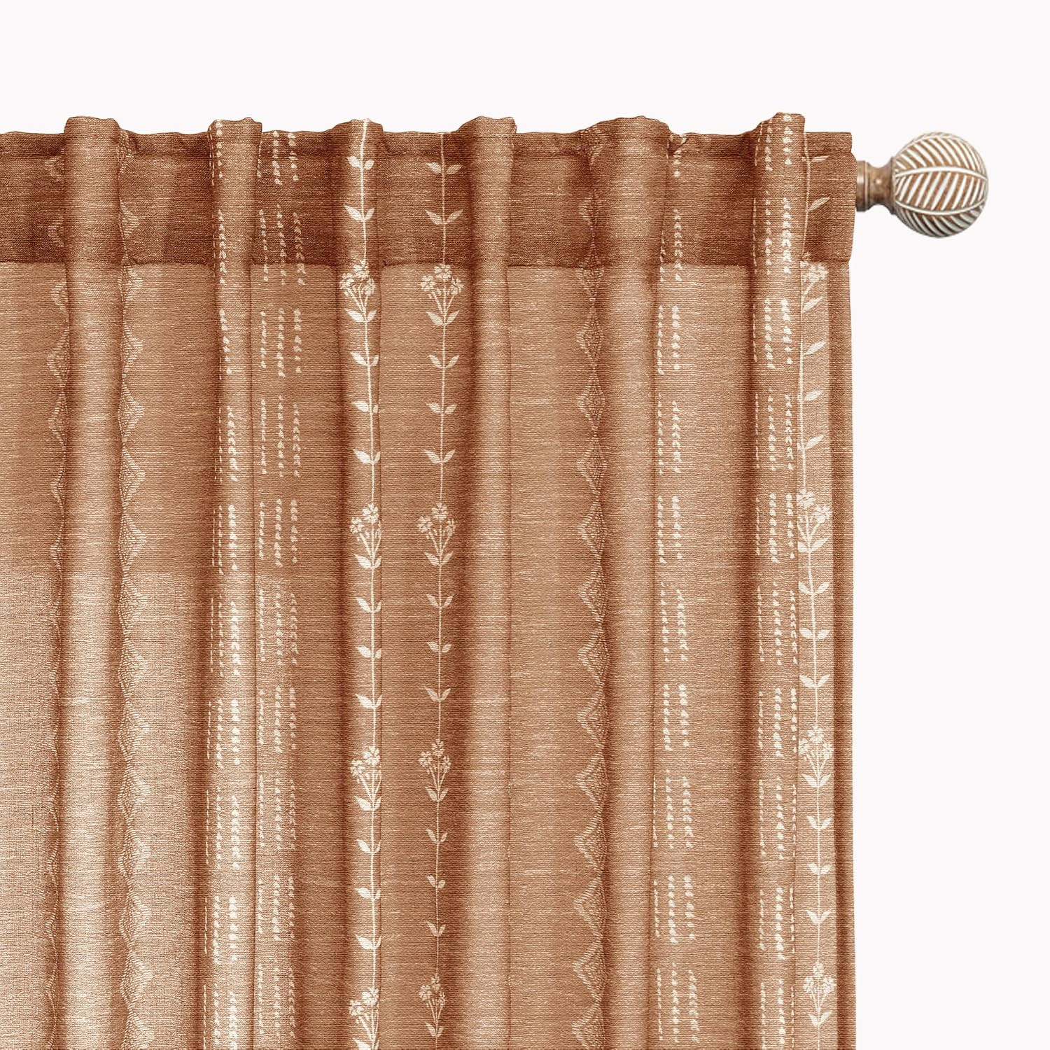 Chic Floral Boho Curtains for a Stylish Home Makeover