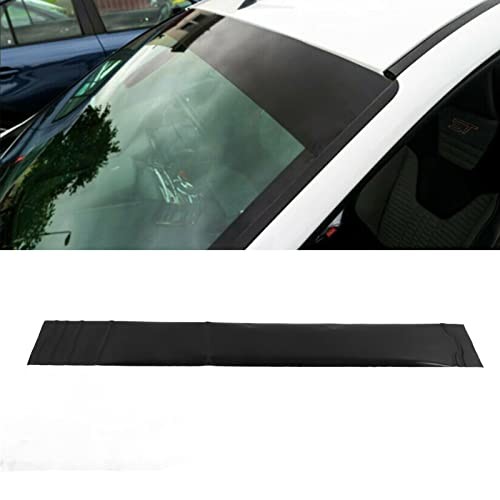 Window Tint Film, Car Van Windscreen Sun Strip Gloss Black 140x20cm Universal