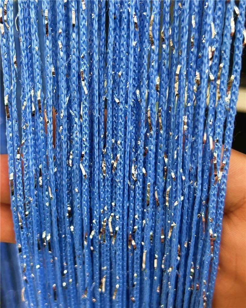 Hand Washable Sky Blue18 String Curtain – Elegant and Functional Home Decor