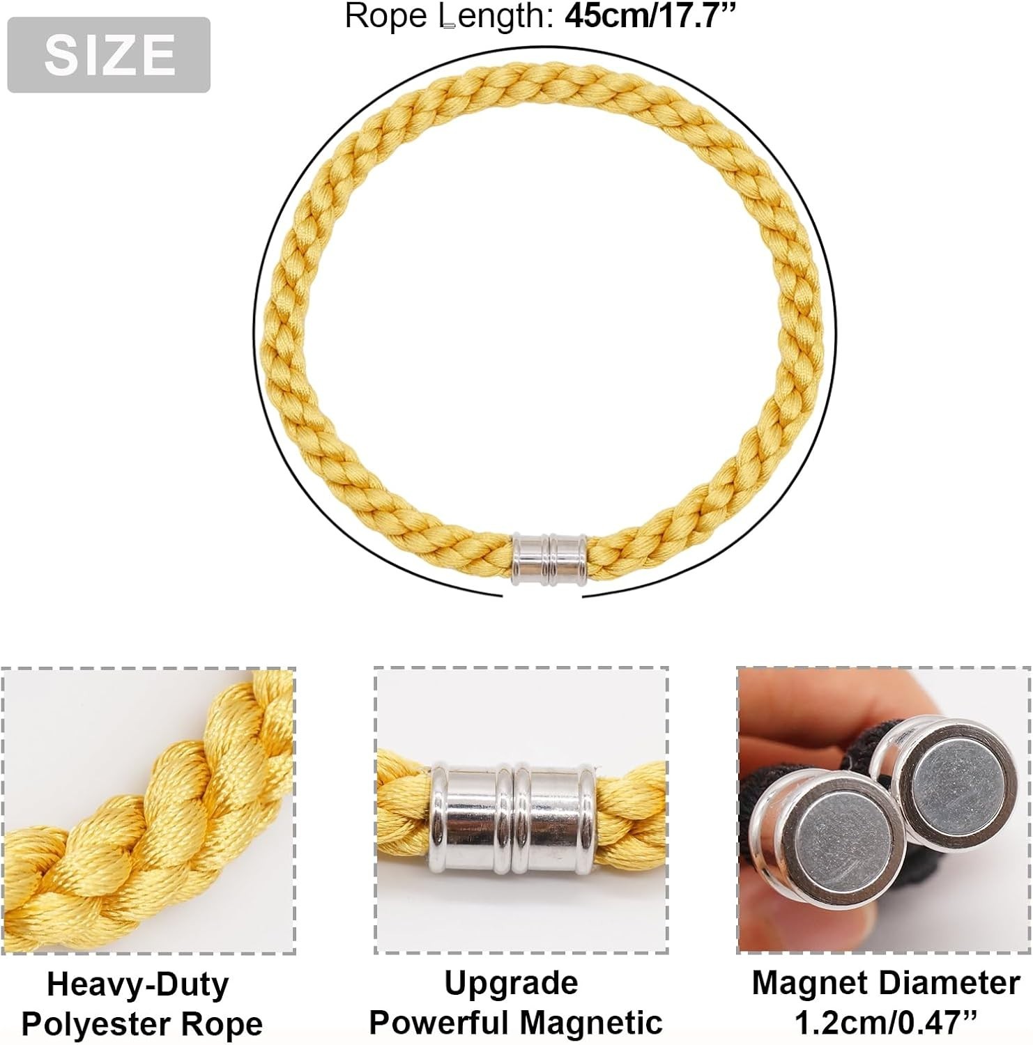 Stylish Gold Curtain Tiebacks, 2pcs Magnetic Holders for Various Curtain Styles
