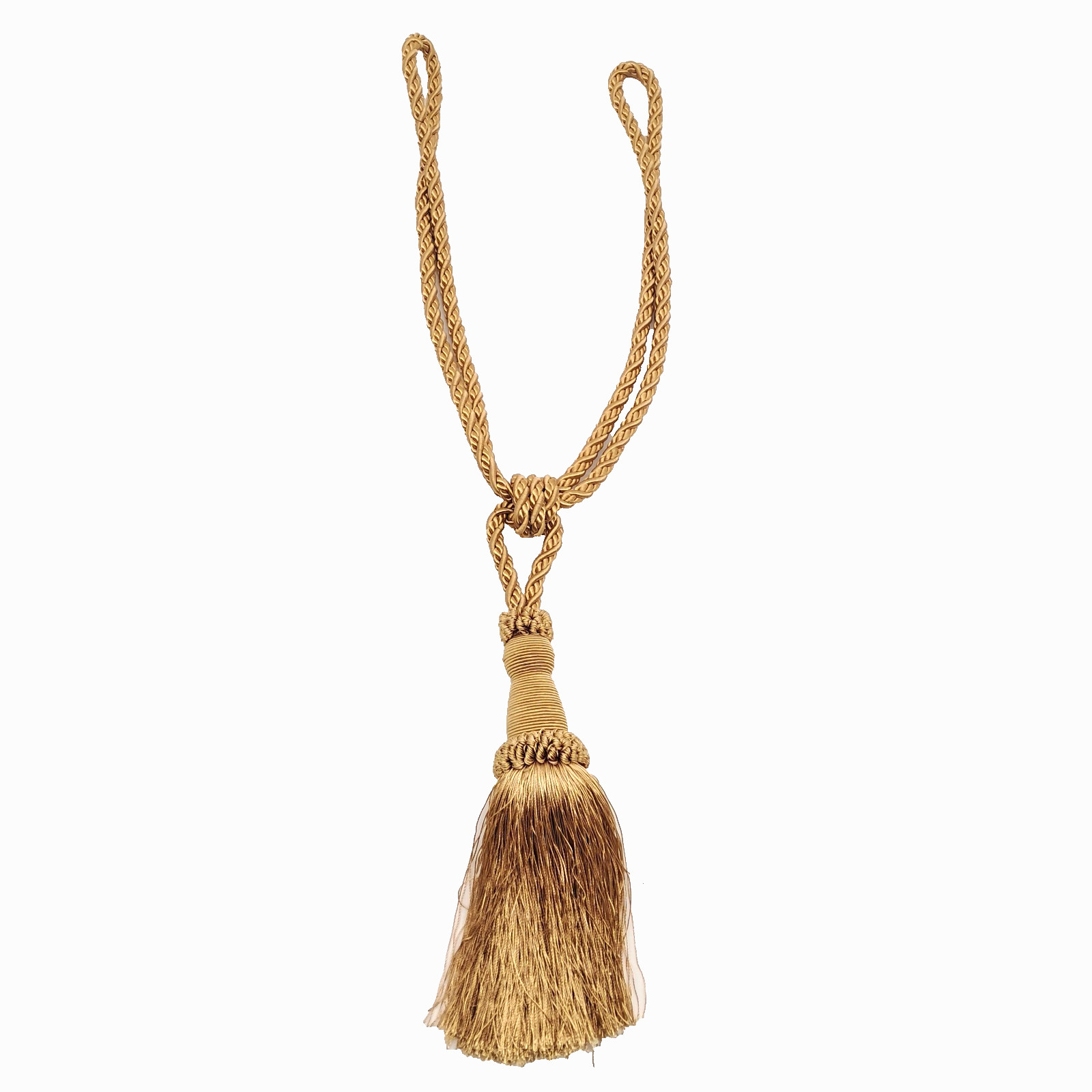 Croscill Empire Imperial Empress Gold Rope Tassel Curtain Tieback Holdback Regal